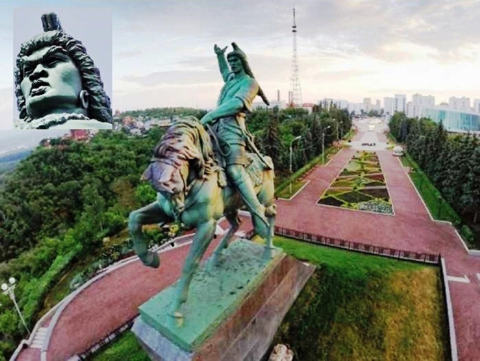 Памятник Салавату Юлаеву работы С.Д. Тавасиева. 1967 г. ( г. Уфа).