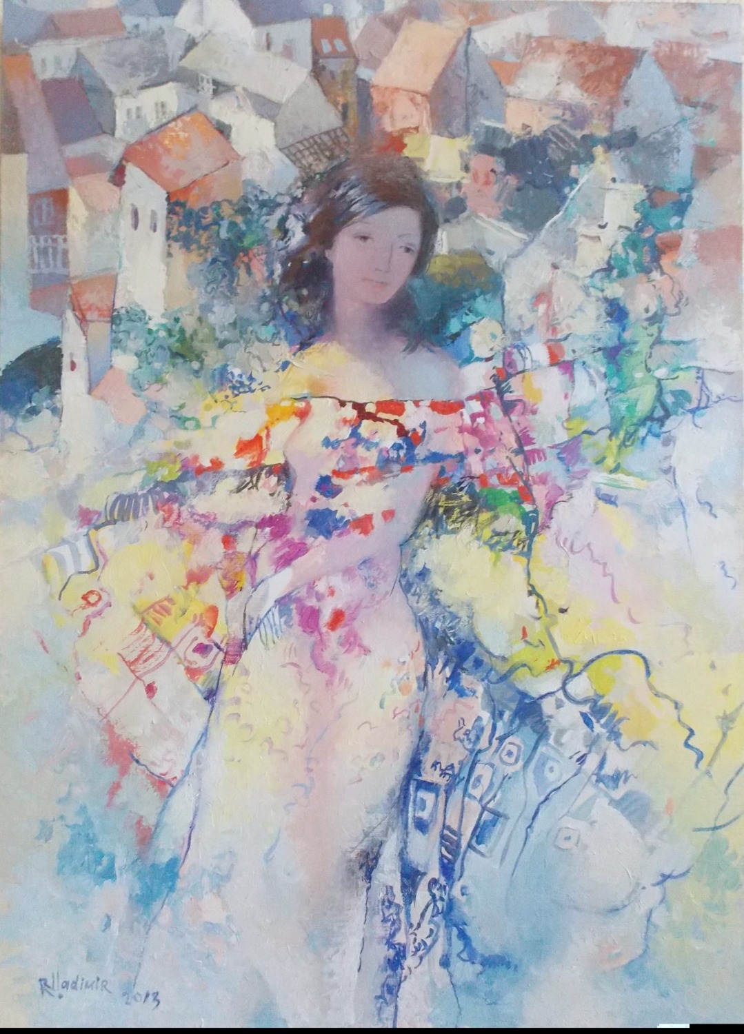 «Чужой город». Художник Владимир Рябцев.