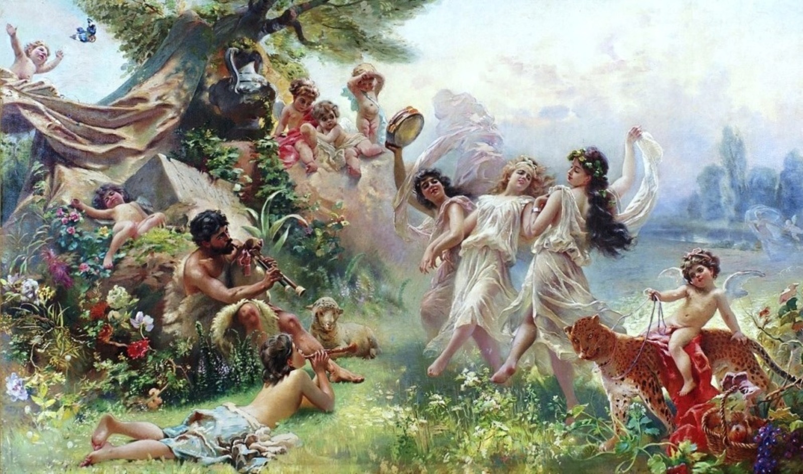 «Счастливая Аркадия». Художник: Константин Маковский.