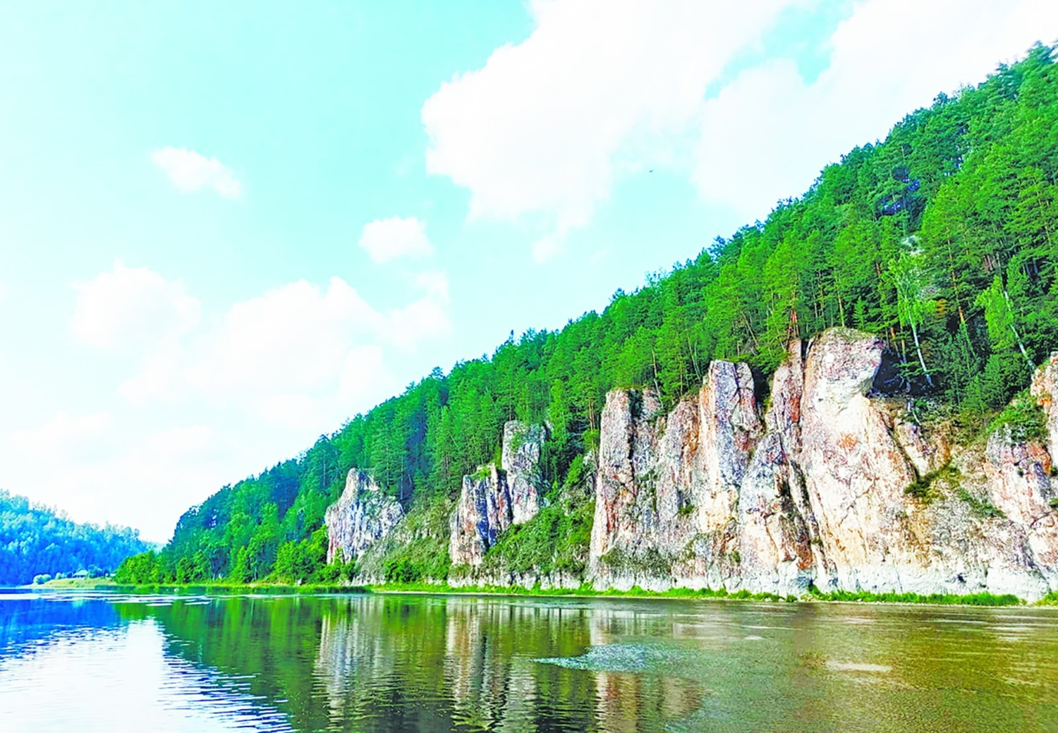 фото из архива автора Вид со склона скалы Баганташ. Острова в излучине.