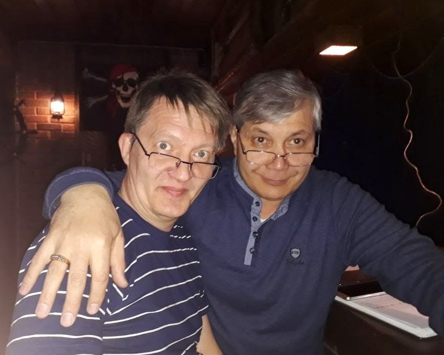 Из архива С.В. Алешковича  Сергей Алешкович (слева) и Зуфар Тухватуллин (справа)